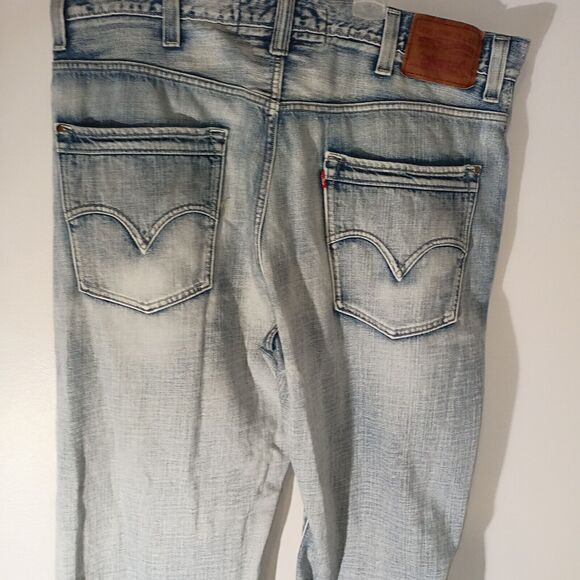 Levis 569 Jeans Men's 40x32 Blue Light Wash Denim Loose Straight - Picture 8 of 16